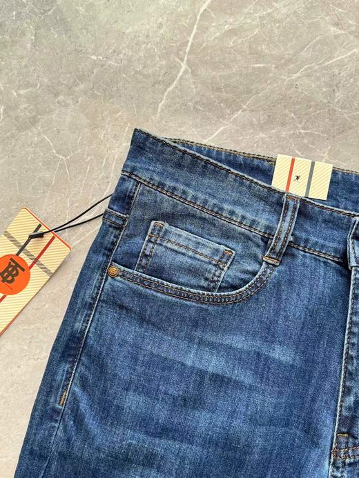 F031044简约大方日常通勤男士休闲中腰水洗牛仔裤 商品图5