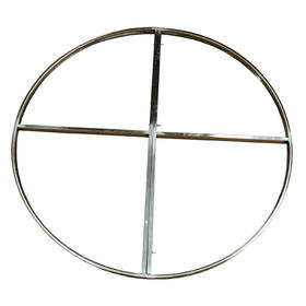 1.2米不绣钢圈仿真花圈铁架子