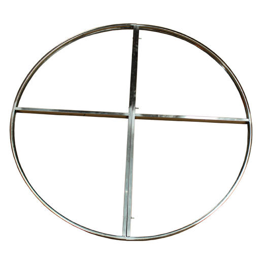 1.2米不绣钢圈仿真花圈铁架子 商品图0