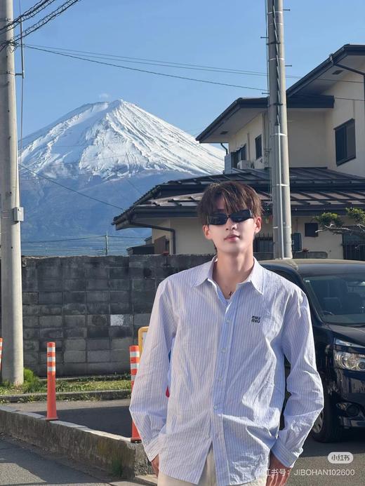 F031018新款小标字母Logo柔软舒适时尚简约青春活力休闲条纹衬衫上衣 商品图8