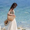 【夏风撞进草编里！49元带走超大容量草编包包】不同花纹 天然纸草材质 软韧有筋骨 商品缩略图1