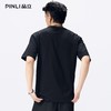 PIJNLI品立2026夏季新款青年植物烫钻圆领落肩短袖T恤上衣潮牌男BG262111014 商品缩略图2