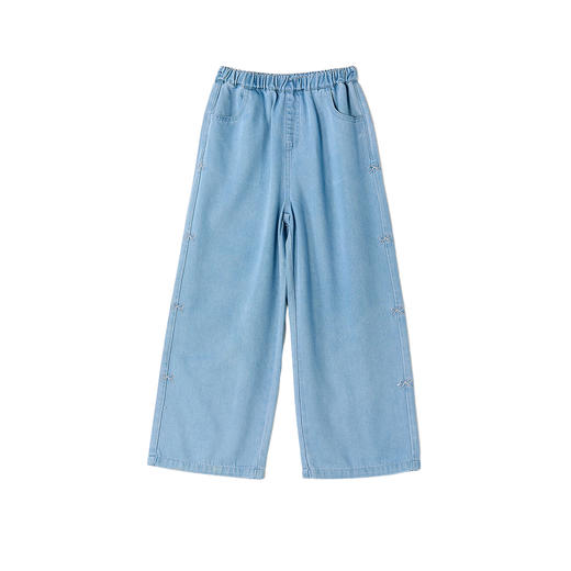 笛莎/Deesha 2026年夏季新款中童裤子牛仔直筒裤 商品图4