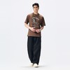 PINLI品立2026夏季新款男士马年字母印花烫钻圆领短袖T恤上衣潮牌BG262111015 商品缩略图4