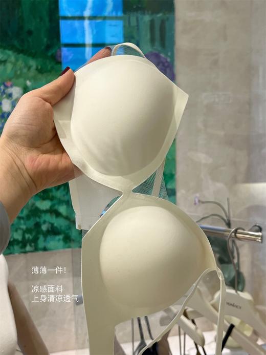 小胸更撩人～法式性感清透网纱安心内衣 细肩三角杯薄款美背无钢圈简约文胸AB杯小胸内衣 商品图4