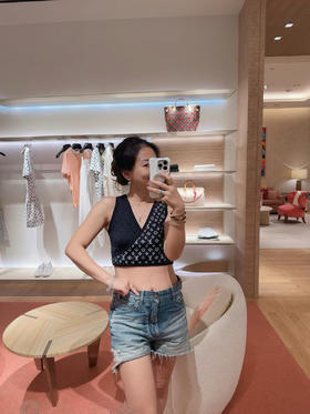 驴家25春夏新款提花针织背心