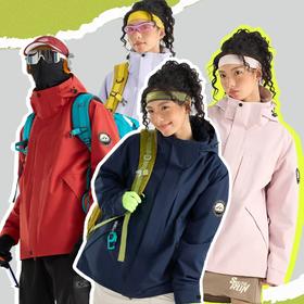 【幸运鹿】男女款山系石墨烯羽绒三合一冲锋衣96892R