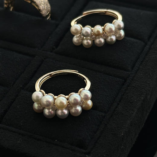 指尖珠光，温柔上线 海水珍珠戒指三月新款 商品图2