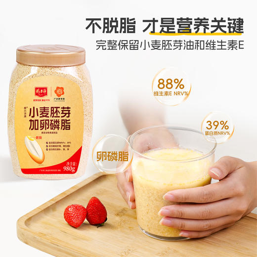 精力沛小麦胚芽加卵磷脂胚芽片杂粮即食冲饮980g大罐装 商品图1
