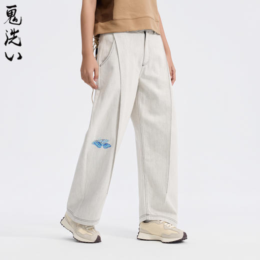 ONIARAI/鬼洗26春夏新品黑标石器时代飞蛾前褶弯刀牛仔裤26A3403 商品图1