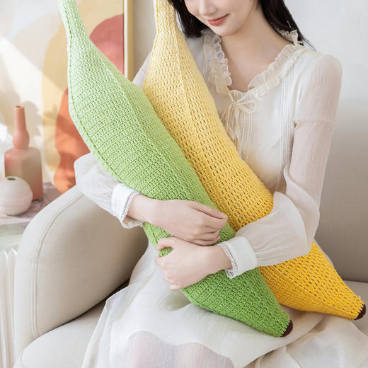 苏苏姐家“蕉”个朋友抱枕手工DIY编织钩针毛线团自制材料包 商品图2