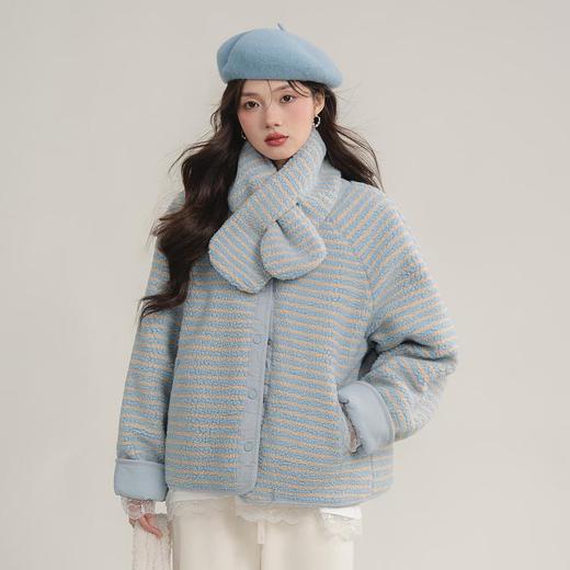 【北海道风两穿羊羔毛棉服外套 赠围巾】怎么穿都有面 冬季韩系两面棉衣棉服 商品图5