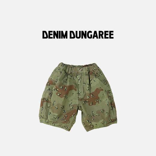 DD日本童装 DENIM DUNGAREE 26春夏复古迷彩工装短裤 商品图0