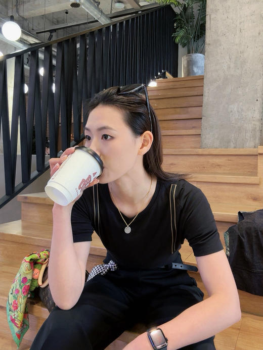 【纸片人系列】噢蜜ooomeooo假两件高弹T 商品图2