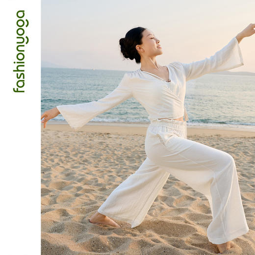 FM16914禅风亚麻修身长裤 商品图2