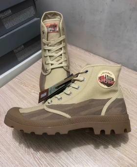 Palladium  潮流简约撞色拼接 耐磨 高帮 帆布鞋 男女同款482705-KD