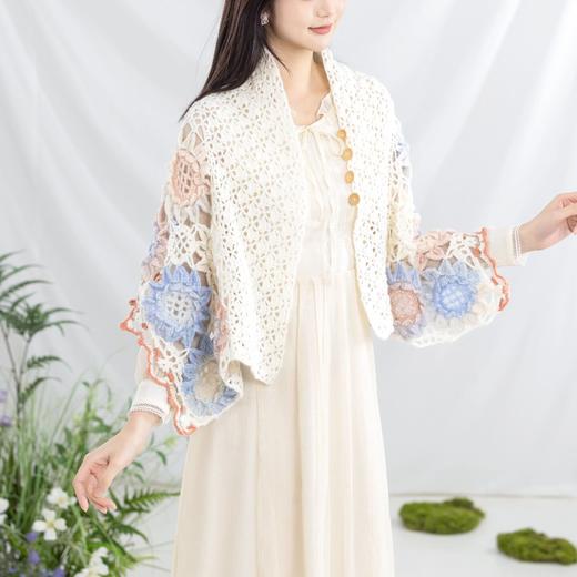 苏苏姐家向阳披肩手工diy编织钩针印象日出毛线团自制披肩材料包预 商品图2