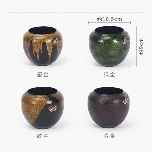 漆器建水/虚谷/茶道配件建水漆器建水茶具零配小茶缸水方 商品图4