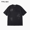 PINLI品立2026夏季新款男士宽松圆领十字架激光烧花短袖T恤上衣潮GD262111017 商品缩略图3