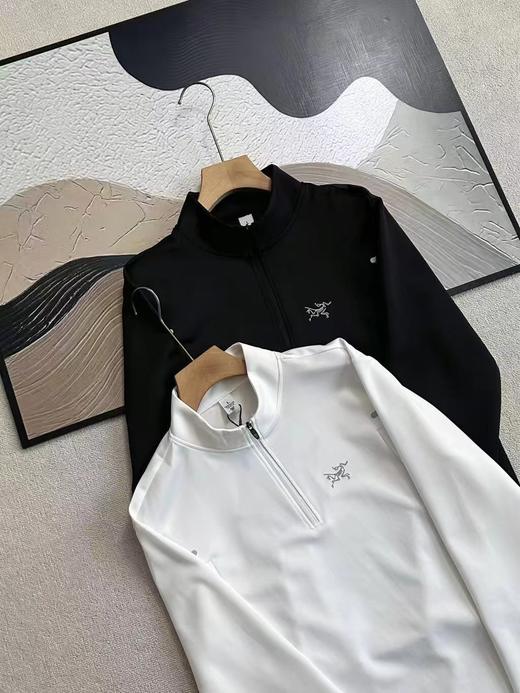 F031039立领半拉链运动打底衫长袖T恤户外休闲衫 商品图3