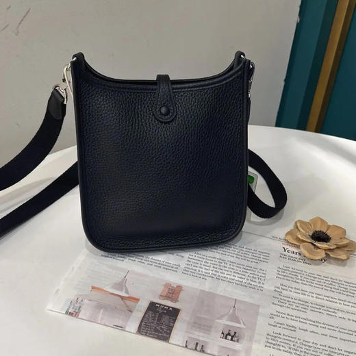 爱马仕 伊芙琳 黑色 银扣 mini togo皮 斜挎包 商品图1