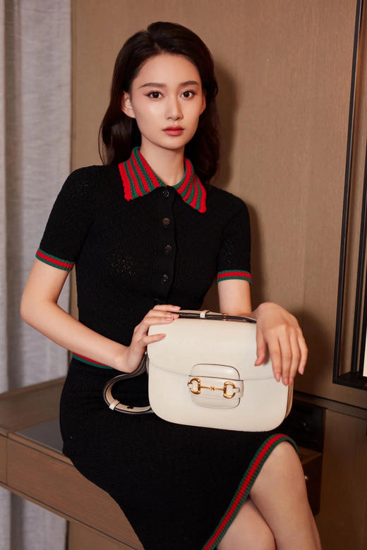 古驰新款棉质蕾丝翻领短袖 商品图4