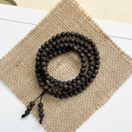 ² 【沉香溯源-沉水级】5-6.5mm圆珠长串 奇楠沉香手串 多样性发其一 ( 24小时鉴赏期 ) HM02-CRMM-DBCX 商品图1