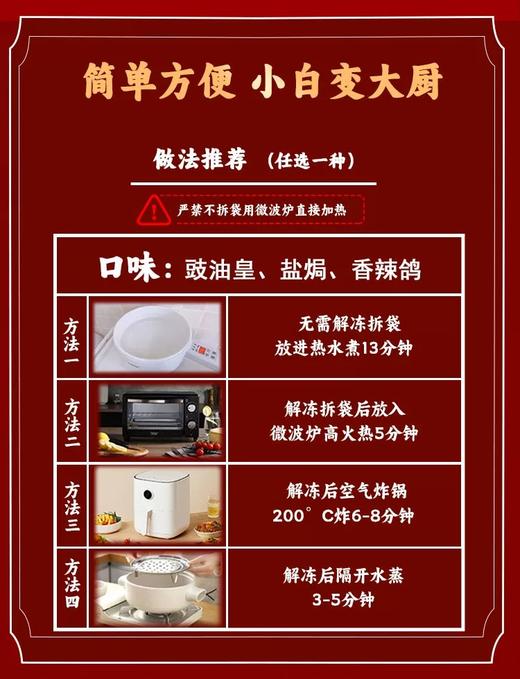 新品尝鲜8.5折特惠【盐焗乳鸽/咸水乳鸽】供港标准，2只/袋/400g，89元/袋/2只 商品图3