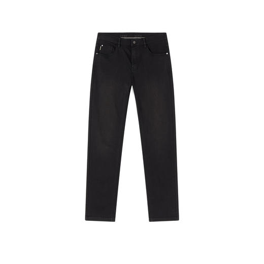 德鲨新款黑色百搭牛仔裤子男青年时尚直筒弹力休闲长裤2026春夏 商品图4