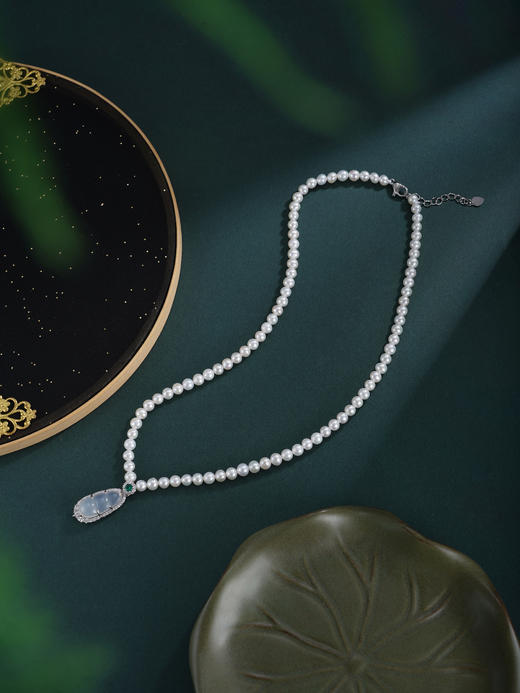 子佩集【柔情豆蔻】珍珠惜王妃项链【XXXL025】白玉髓豆角2602 商品图2