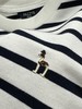 点此购买 哈吉斯春秋季女士宽松撞色条纹打底内搭纯棉长袖T恤 ss 341790 商品缩略图8