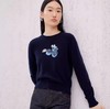 鄂*蓝莓刺绣藏蓝开衫/套头衫 商品缩略图6