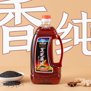 双嗒黑芝麻油香油  纯香芝麻油   凉拌调味火锅香油 500ml 玻璃瓶装 /粮油调味 /调味品 /调味油 商品图2