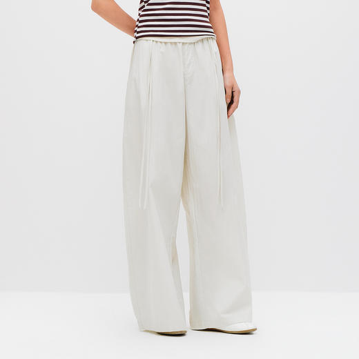 商场同款|森马休闲裤女夏纯色宽松弯刀裤2026新款松弛感简约长裤 商品图2