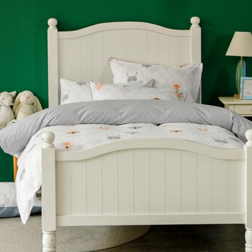 【代发】60支磨毛 森林绘本灰/蓝 蓝铂儿童四件套纯棉（尺寸为被罩尺寸） 商品图2