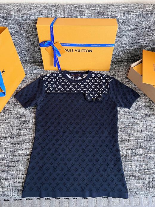 驴家新款黑白提花针织短袖 商品图8