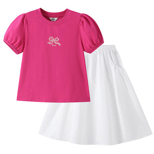 女童圆领短袖套装夏季新款安奈儿童装EG621630 商品图7