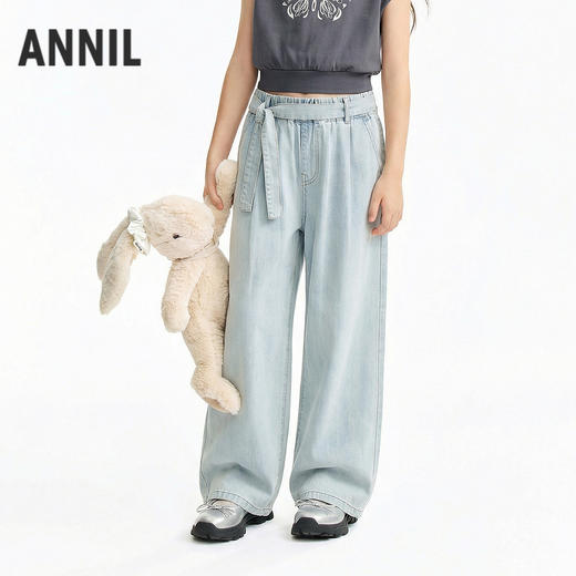 女童牛仔单裤夏季新款安奈儿童装EG626768 商品图1