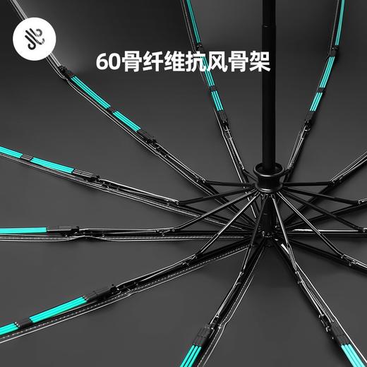 【60骨自动黑胶伞❗一秒开收伞】60骨UV三伞折叠抗风遮阳伞防紫外线黑胶太阳伞可印logo防晒。rh 商品图2