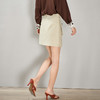 剩S/M/L/XL 芳外新款设计感高腰工装半身裙拼接不规则短裙女8D21CI1372 商品缩略图4
