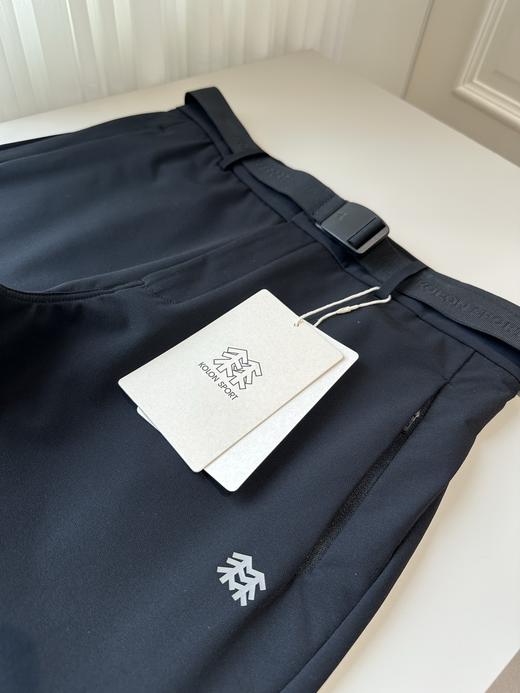 点此购买 可隆春秋新季男士配腰带款防泼水梭织运动长裤 ye 341778 商品图4