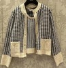 重磅渠道 CD圈圈纱千鸟格  针织两件套 针织背心 口袋针织开衫外套   一套入！ 商品缩略图1