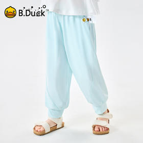 [冰感]bduck小黄鸭童装女童防蚊裤儿童裤子夏装凉感小女孩运动裤90-150 BDF2763593