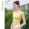 F16217曼妙修身一字肩背心 商品缩略图7