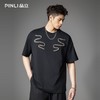 PINLI品立2026春季新款男士潮牌宽松圆领贴车织带休闲短袖T恤上衣B262111020 商品缩略图3