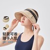【全脸防晒❗透气不闷热】夏季insVVC遮阳黑胶帽韩版空顶防晒帽网红大檐女草帽时尚发箍太阳帽。xa 商品缩略图1
