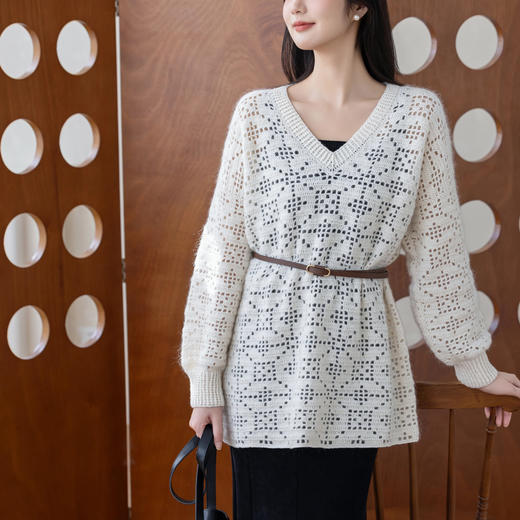 苏苏姐家海瑶中长毛衣手工DIY马海毛钩针毛线团材料包 商品图1