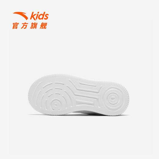 安踏儿童运动鞋男女小童板鞋2026新品革面魔术贴校园小白鞋332629934S 商品图3