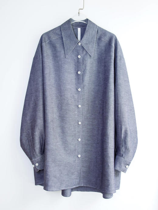 亚麻oversize廓形衬衫 商品图4