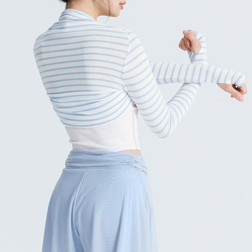 跃牌【周游世界】长袖坎肩外搭短款开衫薄款修身披肩TP1042 商品图3